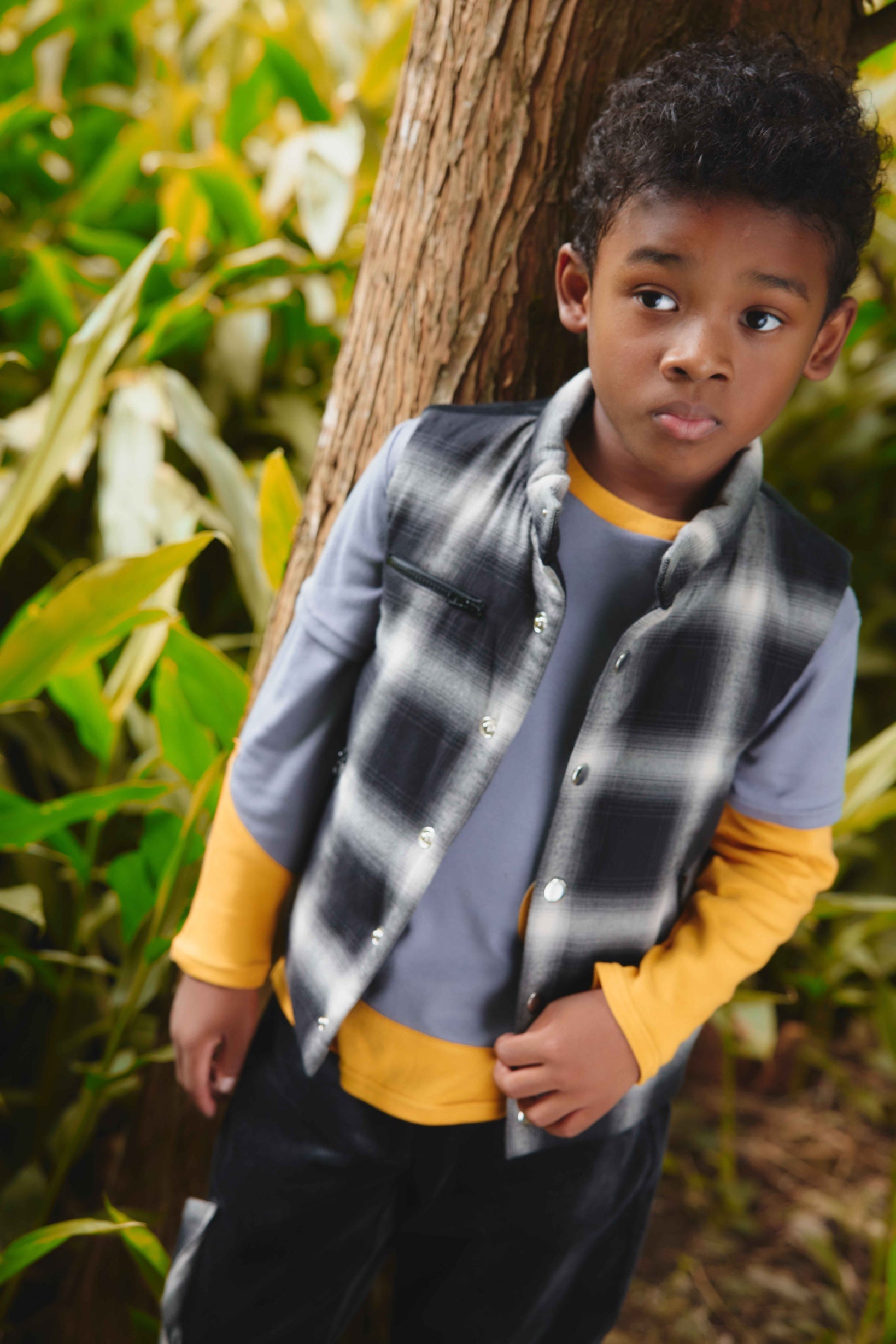 Main | Boys Adventure King Quilted Vest | Stitching | 100% organic cotton