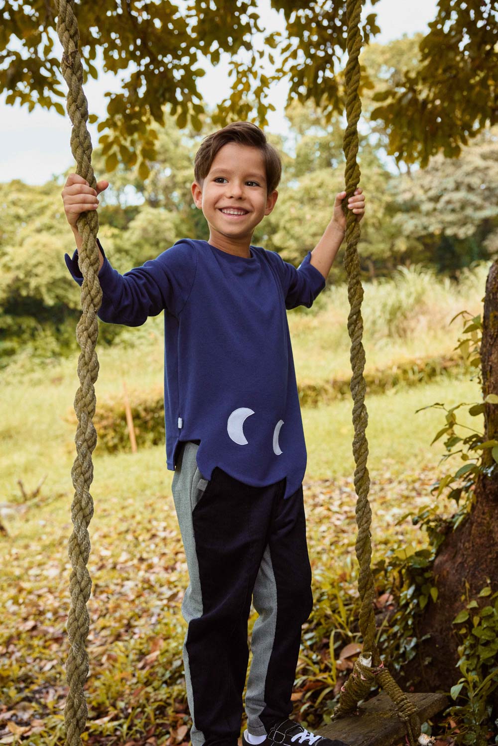 Luxury | 男童 皇家西裝褲 | 拼接