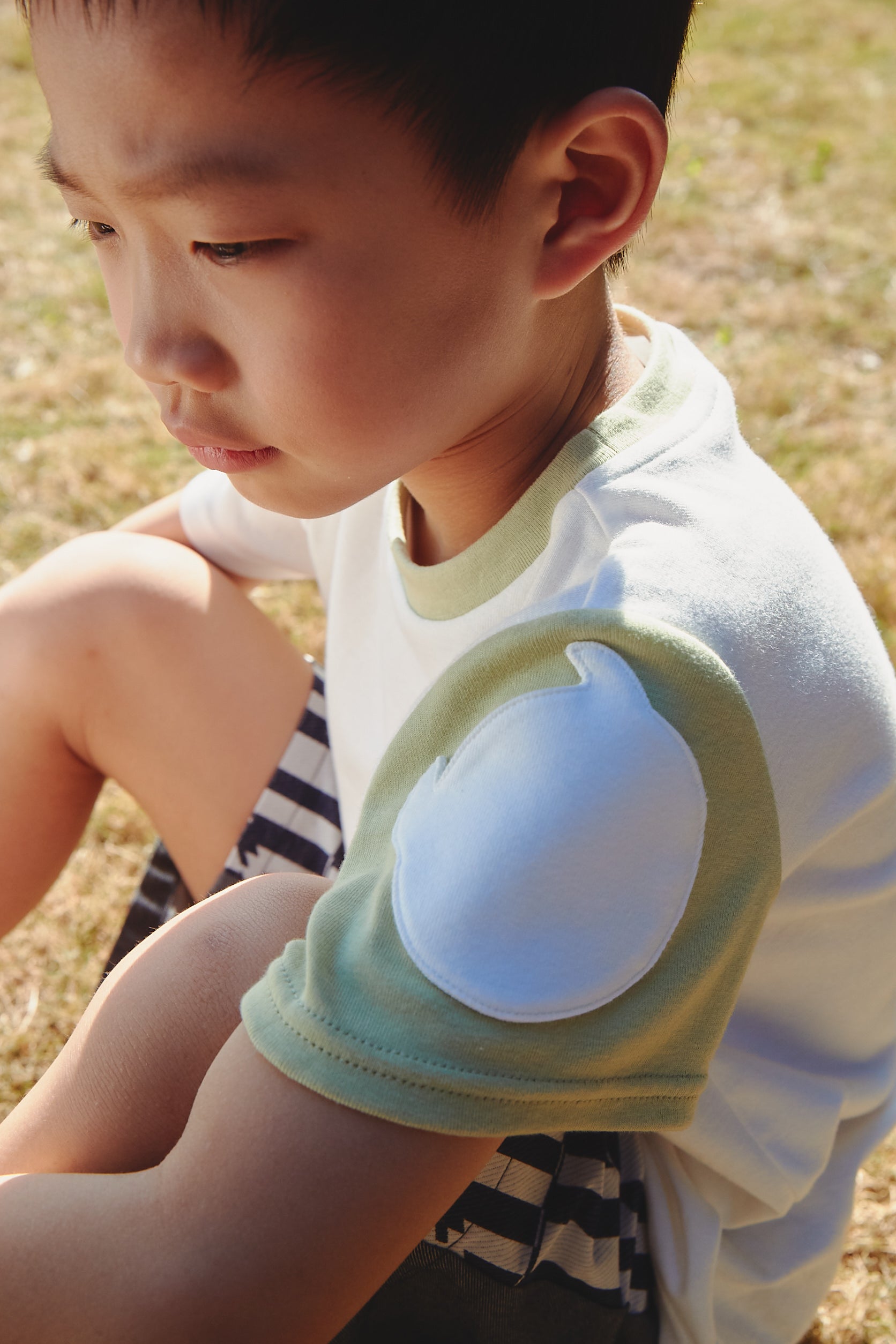 Main | 男童 bbc 小精靈派對圓領T-shirt | 刺繡 小精靈 Logo 拼接 | 100% 有機棉