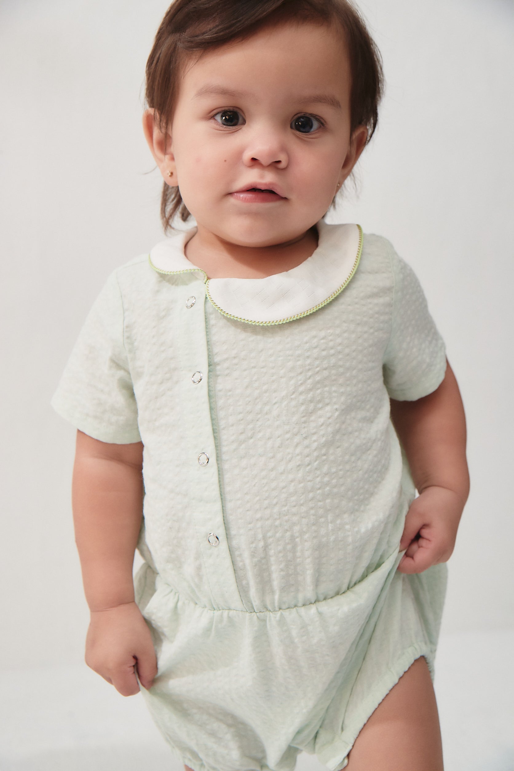 Main | 幼兒 棉花糖大小領兔裝 | 不對稱 大小領 鑲邊 抽皺 | 100% 有機棉