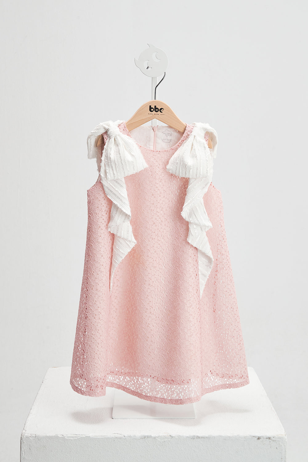 Luxury | Girls Papillon Fantasy Double Butterfly Lace Dress | Bowknot and Lotus Leaf