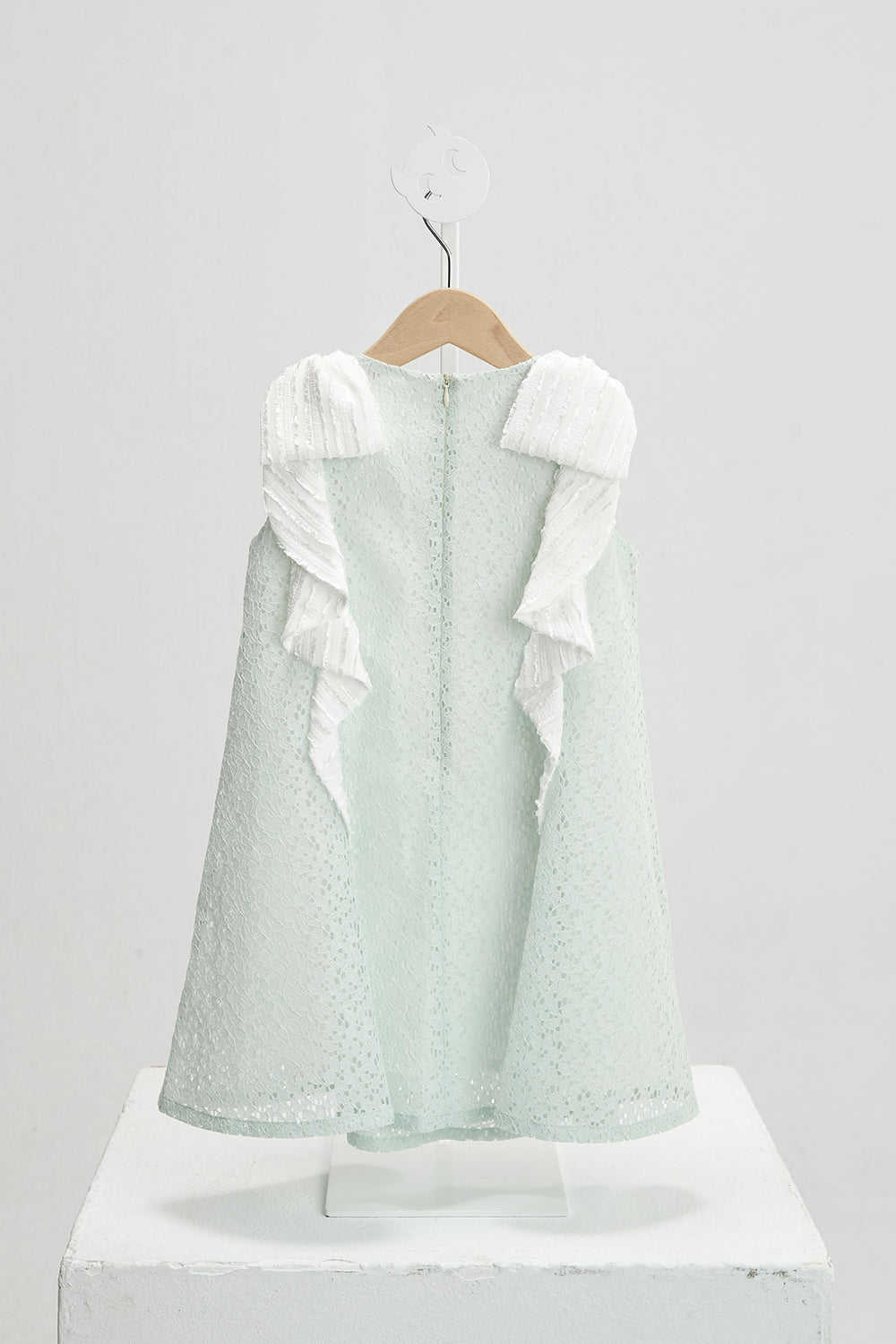 Luxury | Girls Papillon Fantasy Double Butterfly Lace Dress | Bowknot and Lotus Leaf