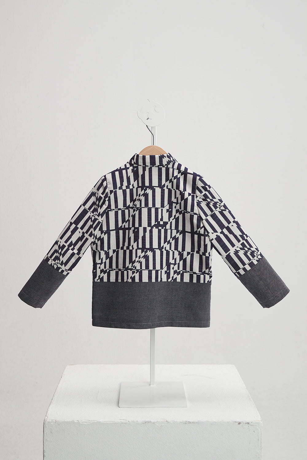 訂製 Luxury | 男童 bbc 潮流小紳士雙排釦西裝外套 | 拼接 格紋 西裝領