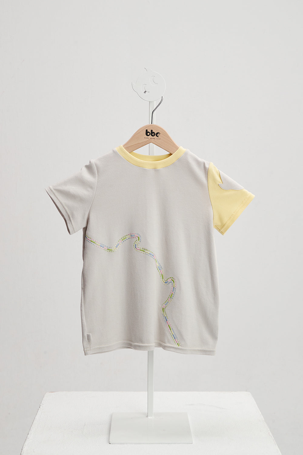 Main | 男童 bbc 小精靈派對圓領T-shirt | 刺繡 小精靈 Logo 拼接 | 100% 有機棉