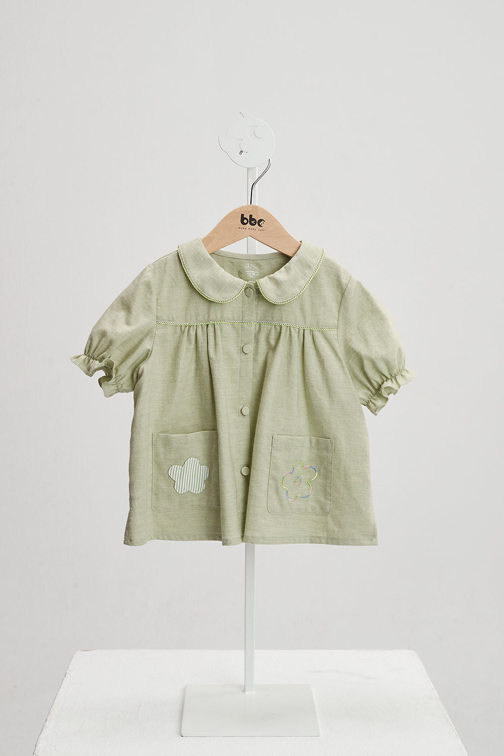Main | 女童 Floral 花漾刺繡五分袖襯衫 | 刺繡 花朵 鑲邊 | 100% 有機棉