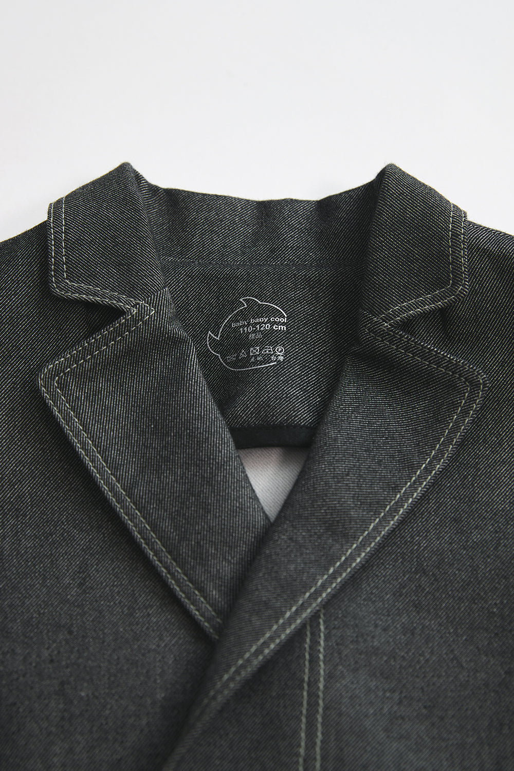 訂製 Luxury | 男童 bbc 潮流小紳士雙排釦西裝外套 | 拼接 格紋 西裝領