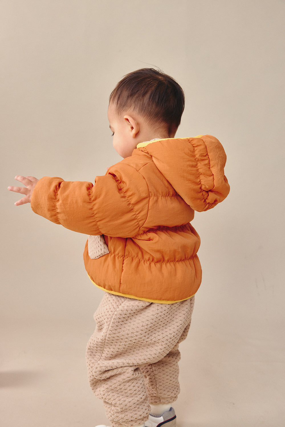 Luxury | 幼兒 Teddy Buddy保暖褲 | 拼接 紋理面料 運動風