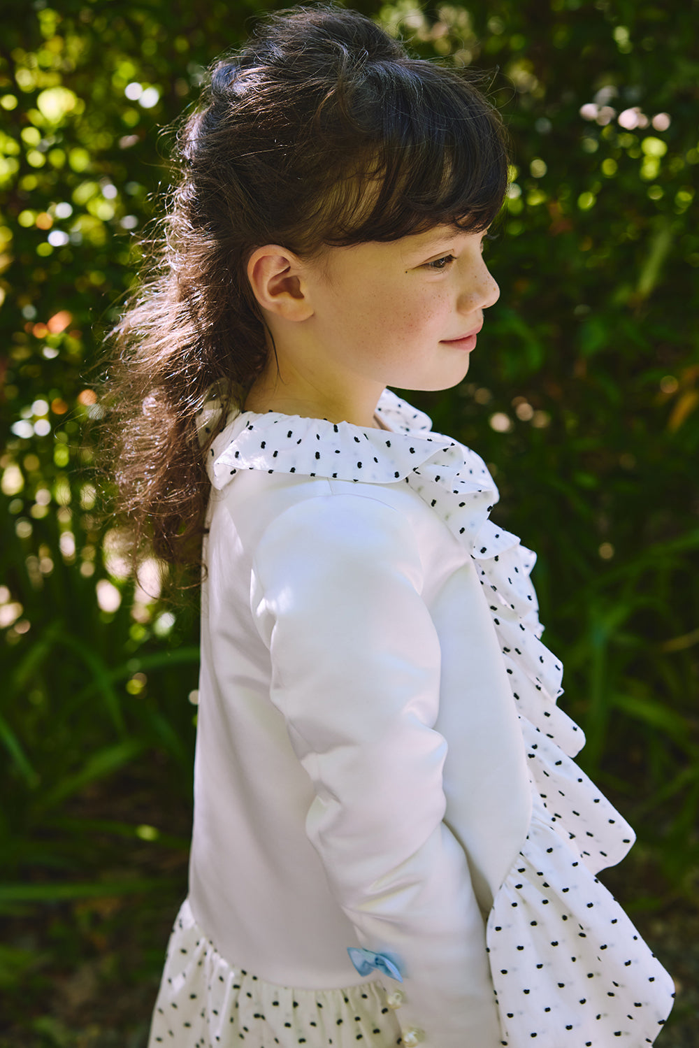 【訂製款】Luxury | 女童 訂製-Sprinkles瑪芬荷葉洋裝 | 長袖荷葉 波浪 立體剪裁