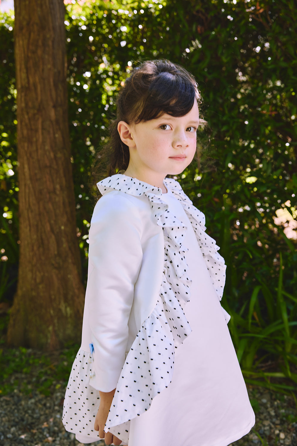 【訂製款】Luxury | 女童 訂製-Sprinkles瑪芬荷葉洋裝 | 長袖荷葉 波浪 立體剪裁