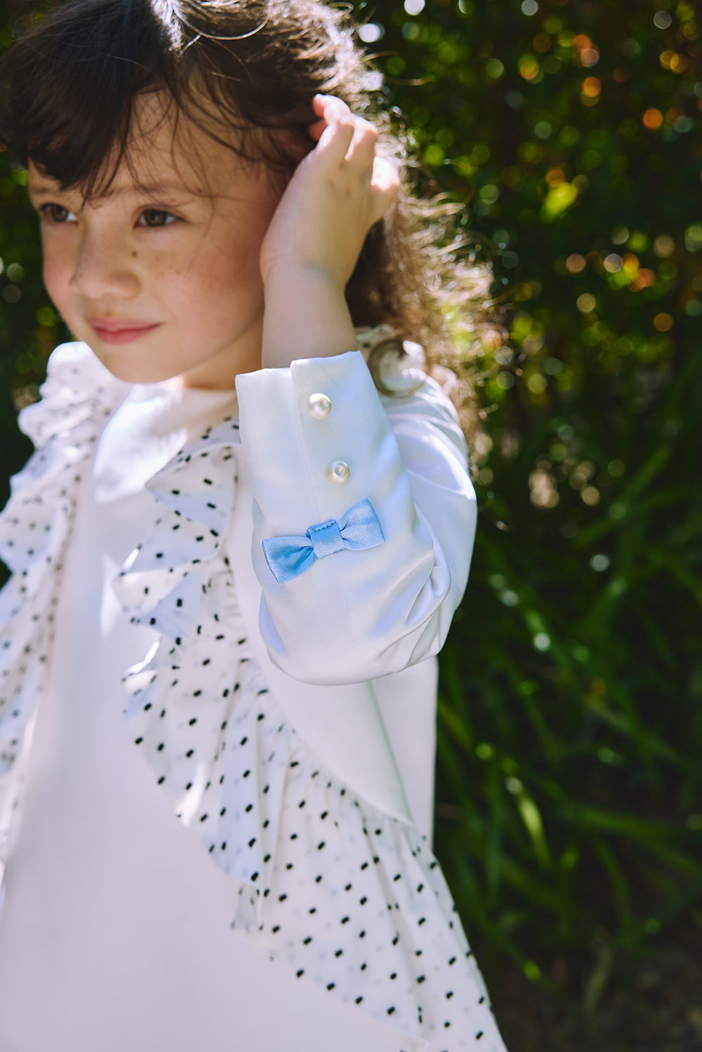 【訂製款】Luxury | 女童 訂製-Sprinkles瑪芬荷葉洋裝 | 長袖荷葉 波浪 立體剪裁