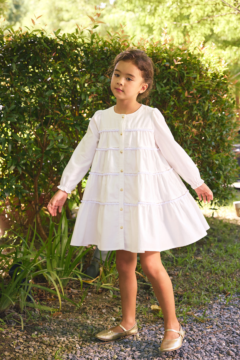 Main | 女童 Tiny Twirl蛋糕洋裝 | 長袖荷葉 織帶 蛋糕裙 | 100%有機棉