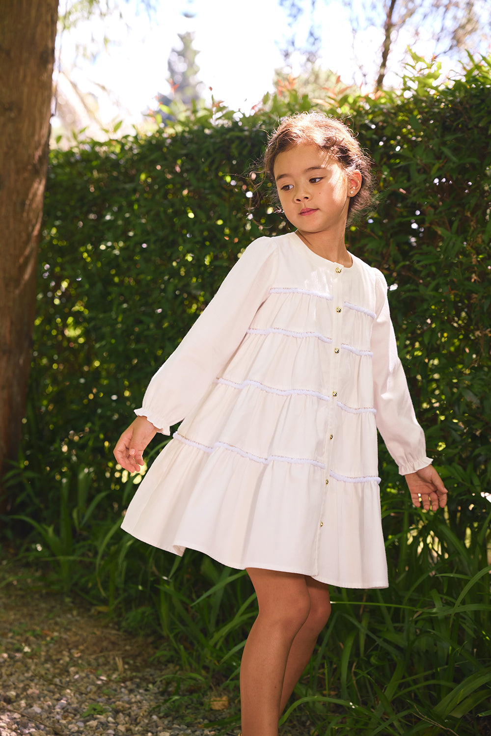Main | 女童 Tiny Twirl蛋糕洋裝 | 長袖荷葉 織帶 蛋糕裙 | 100%有機棉
