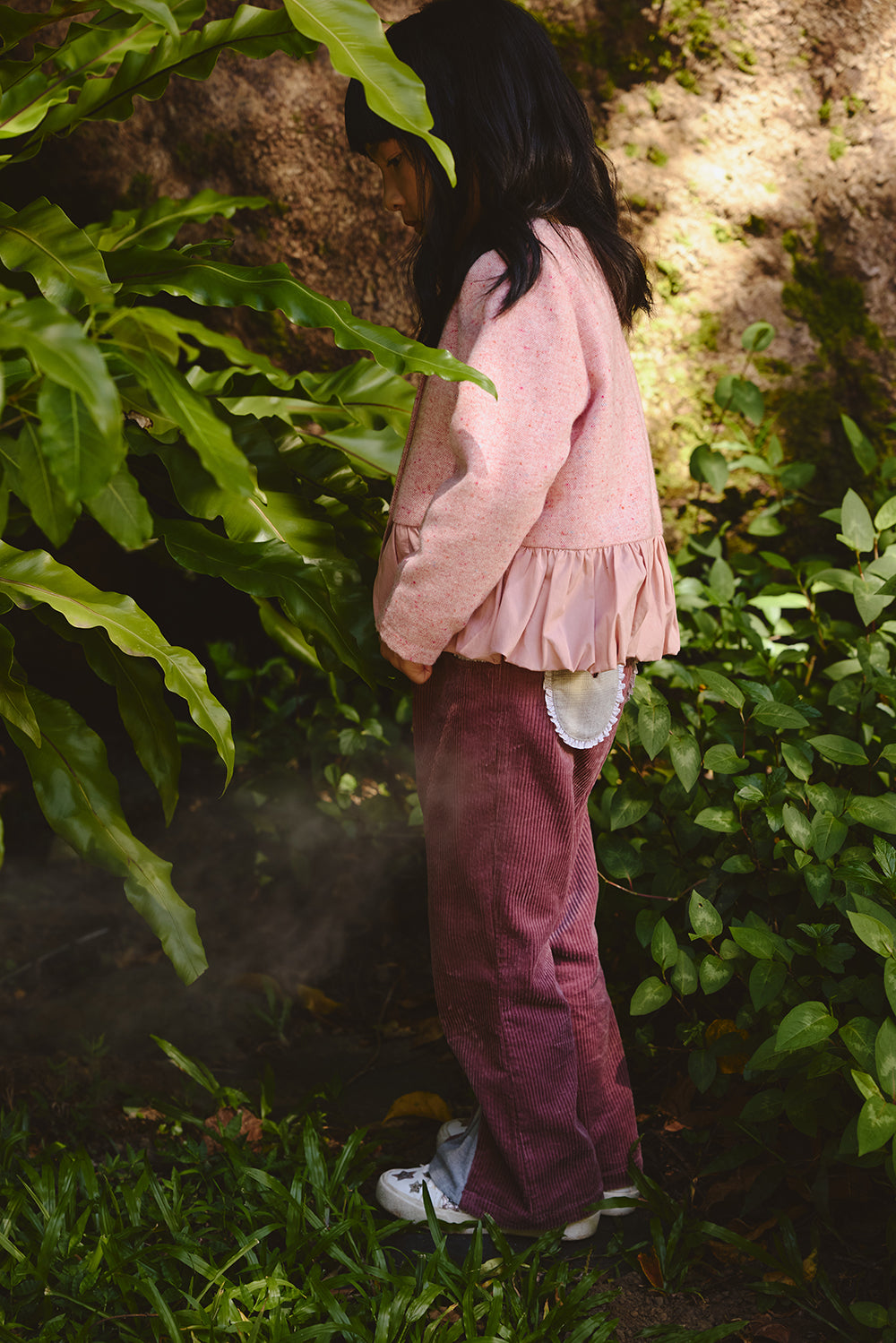 【預購】Luxury | 女童 Wiggle燈芯絨長褲 | 蝴蝶結 荷葉 活摺