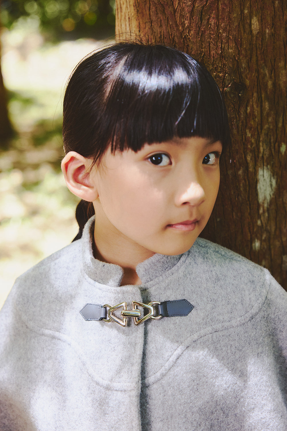 【訂製款】Luxury | 女童 Jolie毛呢斗篷 | 袖型設計 鈕扣 小立領