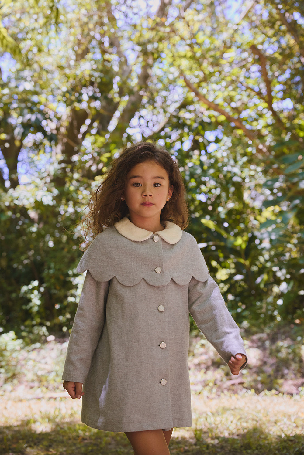 【預購】Main | 女童 Cupcake 花瓣兩件式外套 | 長袖貝殼領 花朵 可拆式 | 100%有機棉