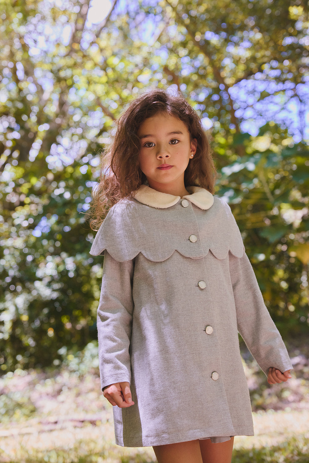 【預購】Main | 女童 Cupcake 花瓣兩件式外套 | 長袖貝殼領 花朵 可拆式 | 100%有機棉