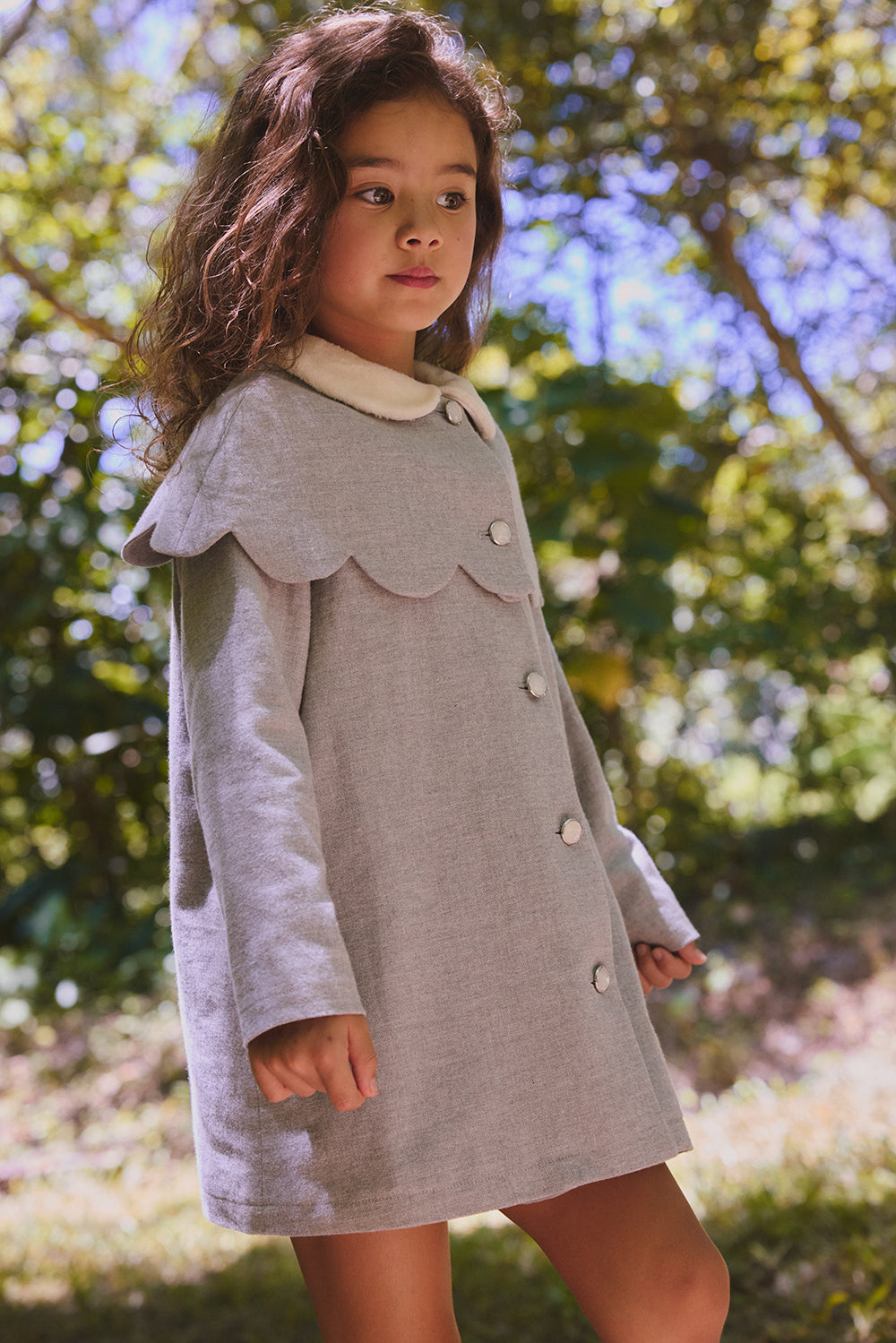 【預購】Main | 女童 Cupcake 花瓣兩件式外套 | 長袖貝殼領 花朵 可拆式 | 100%有機棉