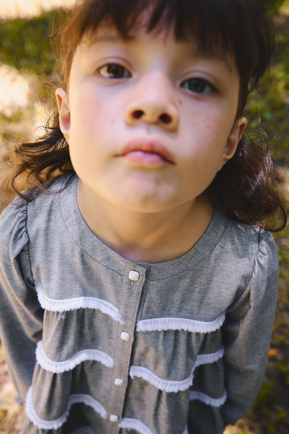 【預購】Main | 女童 Tiny Twirl蛋糕洋裝 | 長袖荷葉 織帶 蛋糕裙 | 100%有機棉