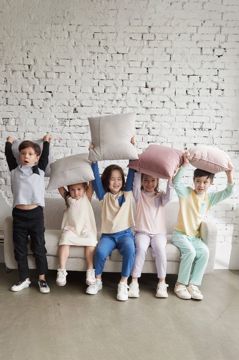 Basic | 兒童 100%有機棉居家套組(大童) | 拼接