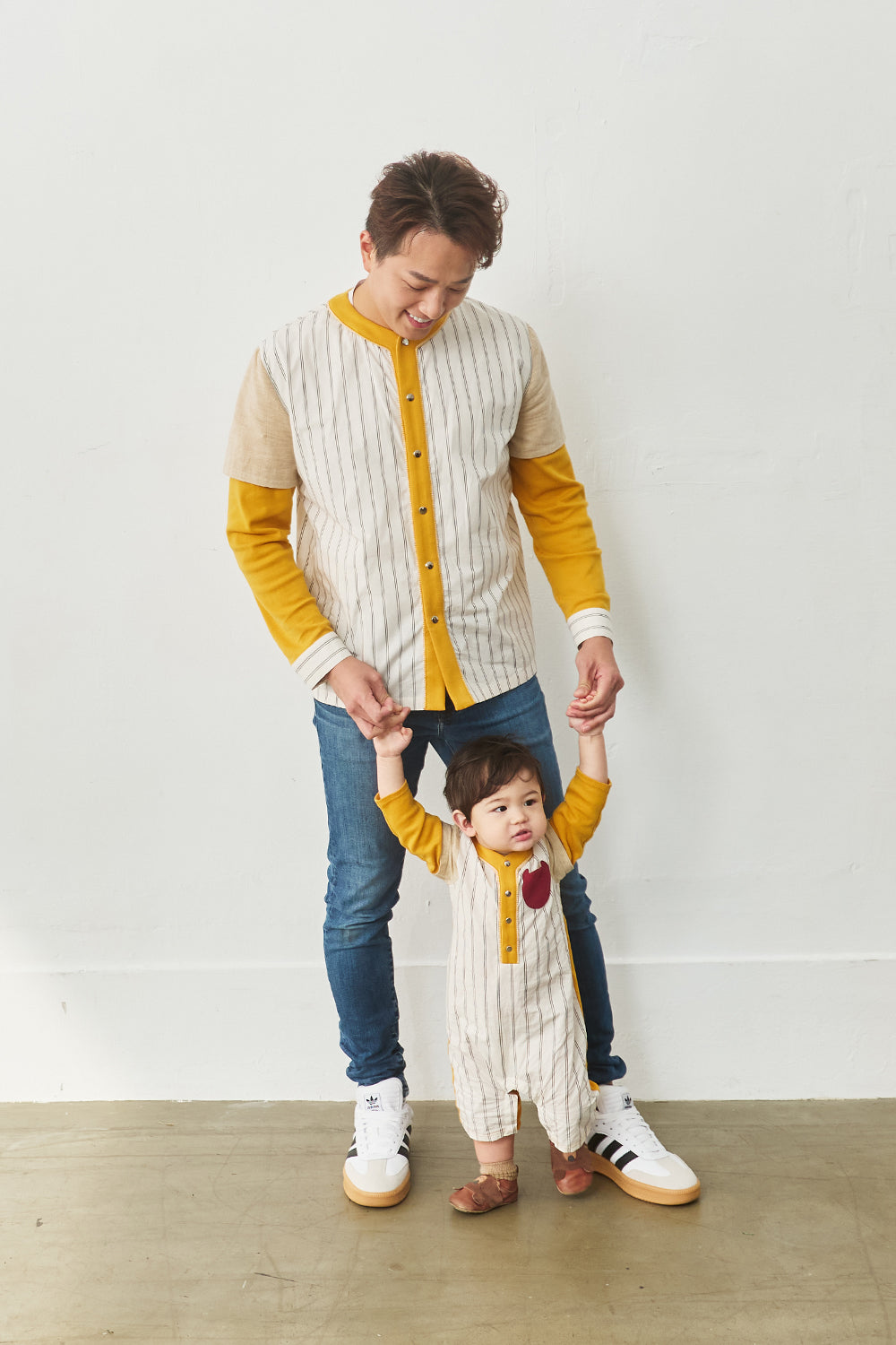 Main | Men|Cozy Catcher 條紋拼接棒球風襯衫 100%有機棉