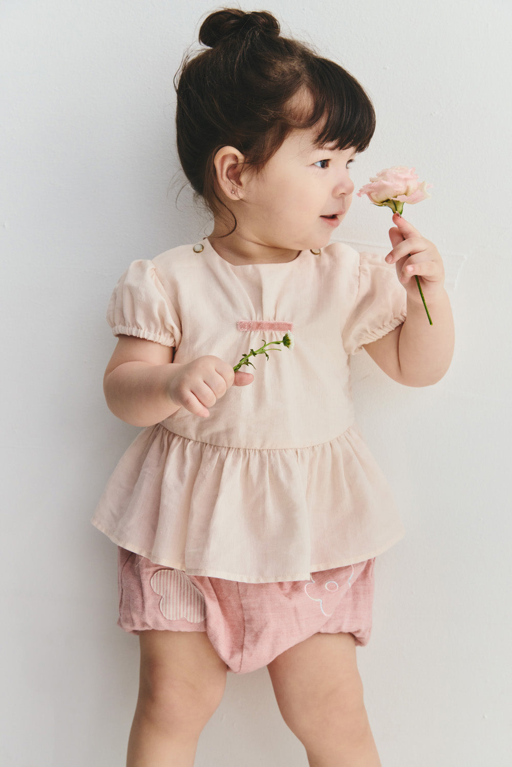 Main | 幼兒 Nuage 蝴蝶結抓皺澎袖層次上衣 | 100% 有機棉
