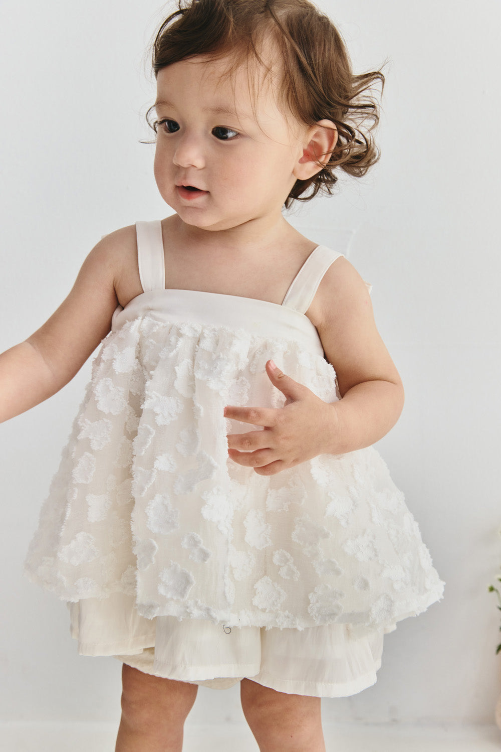 Luxury | 幼兒 Aurore 蝴蝶結雲朵吊帶洋裝