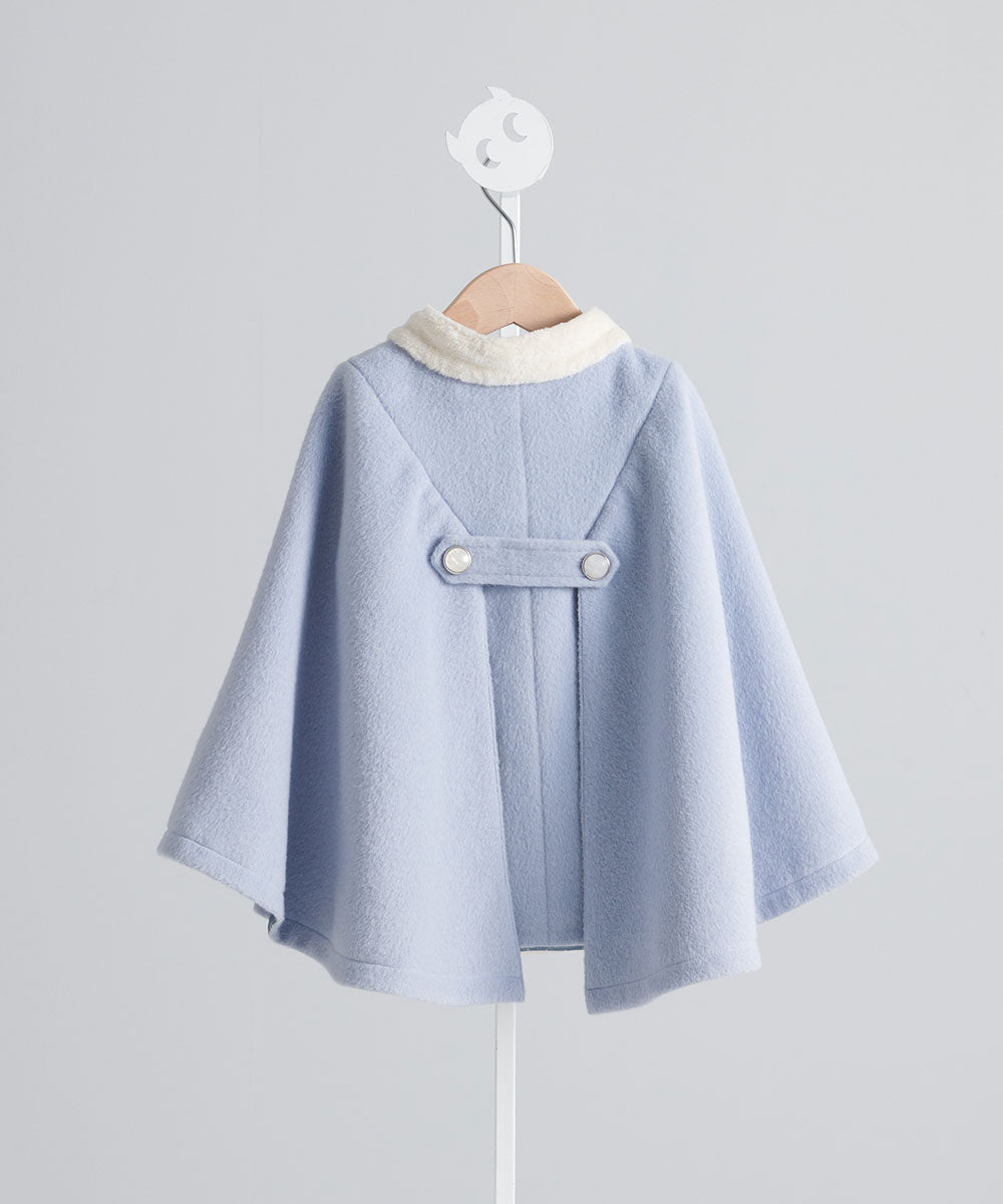 Luxury | 女童 Snuggle寶貝斗篷 | 拼接 小立領 袖型設計