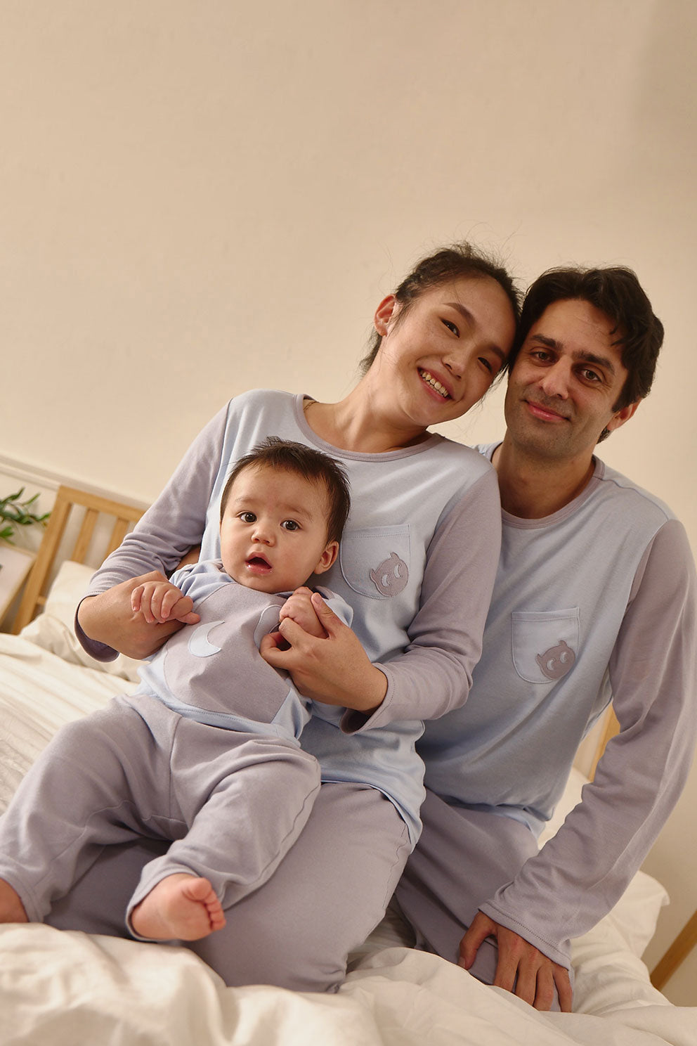 Basic | 成人 小精靈居家套組(男士) | 小精靈 Logo 拼接 | 100% 有機棉