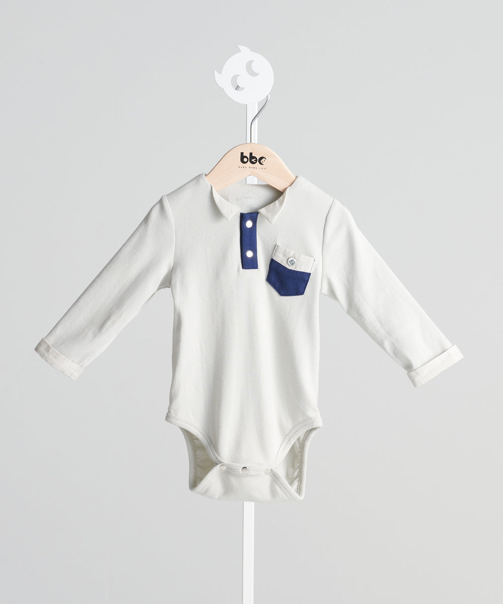 Main | Toddler Formal Wear Series: Fashionable Pocket Bodysuit | Stitching | 100% Organic Cotton