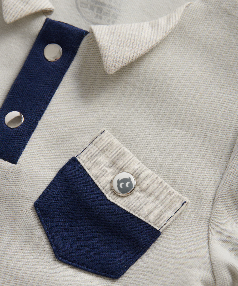 Main | Toddler Formal Wear Series: Fashionable Pocket Bodysuit | Stitching | 100% Organic Cotton