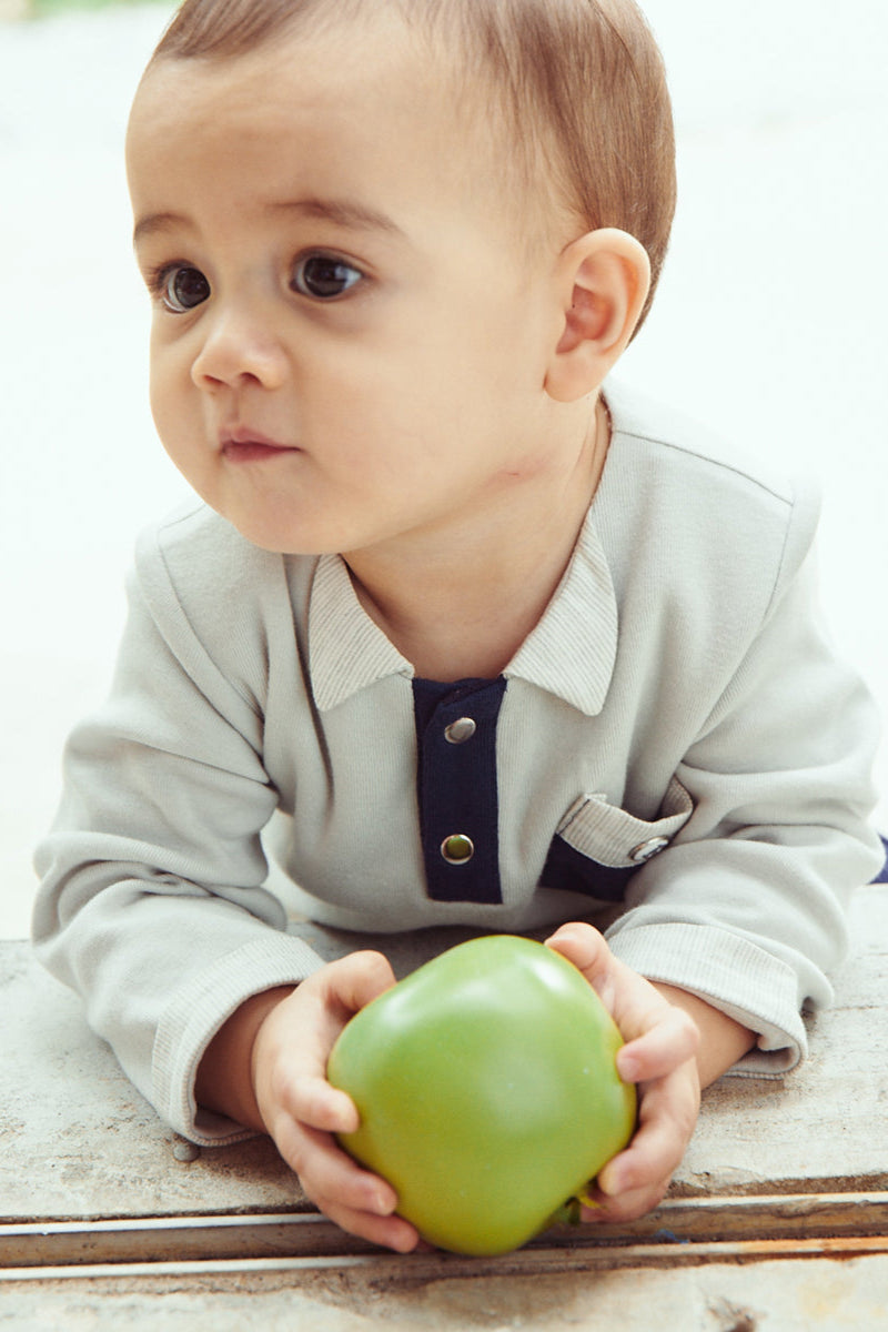 Main | Toddler Formal Wear Series: Fashionable Pocket Bodysuit | Stitching | 100% Organic Cotton