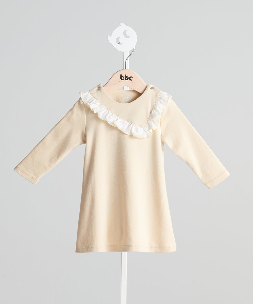 Main | Toddler Elegant Polka Dot Lotus Leaf Bodycon Dress | Patchwork | 100% Organic Cotton