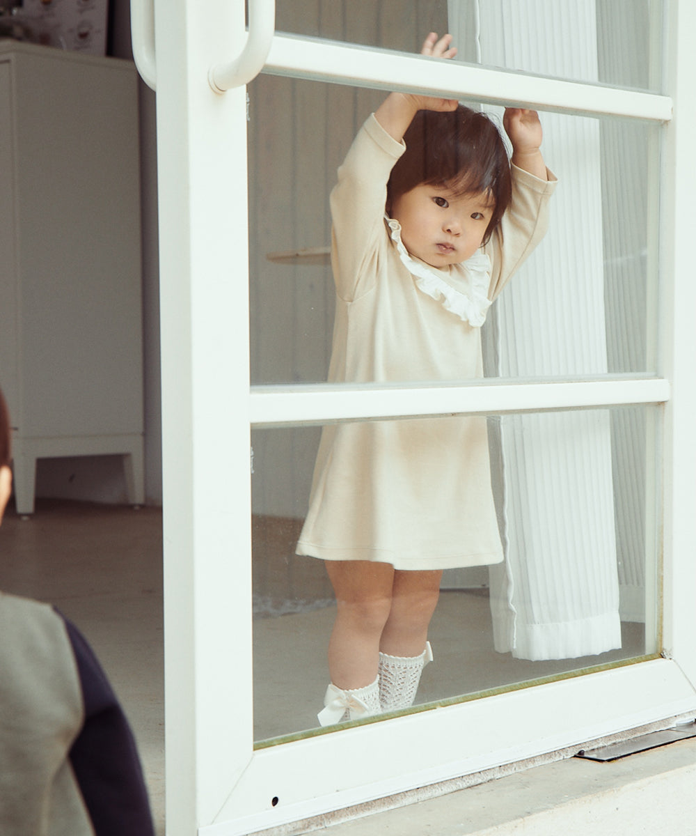 Main | Toddler Elegant Polka Dot Lotus Leaf Bodycon Dress | Patchwork | 100% Organic Cotton