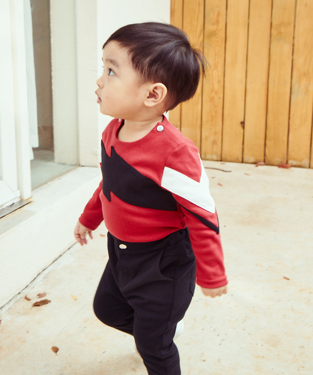 Main | Toddler David Bowie Lightning Panel Bodysuit | Paneled | 100% organic cotton