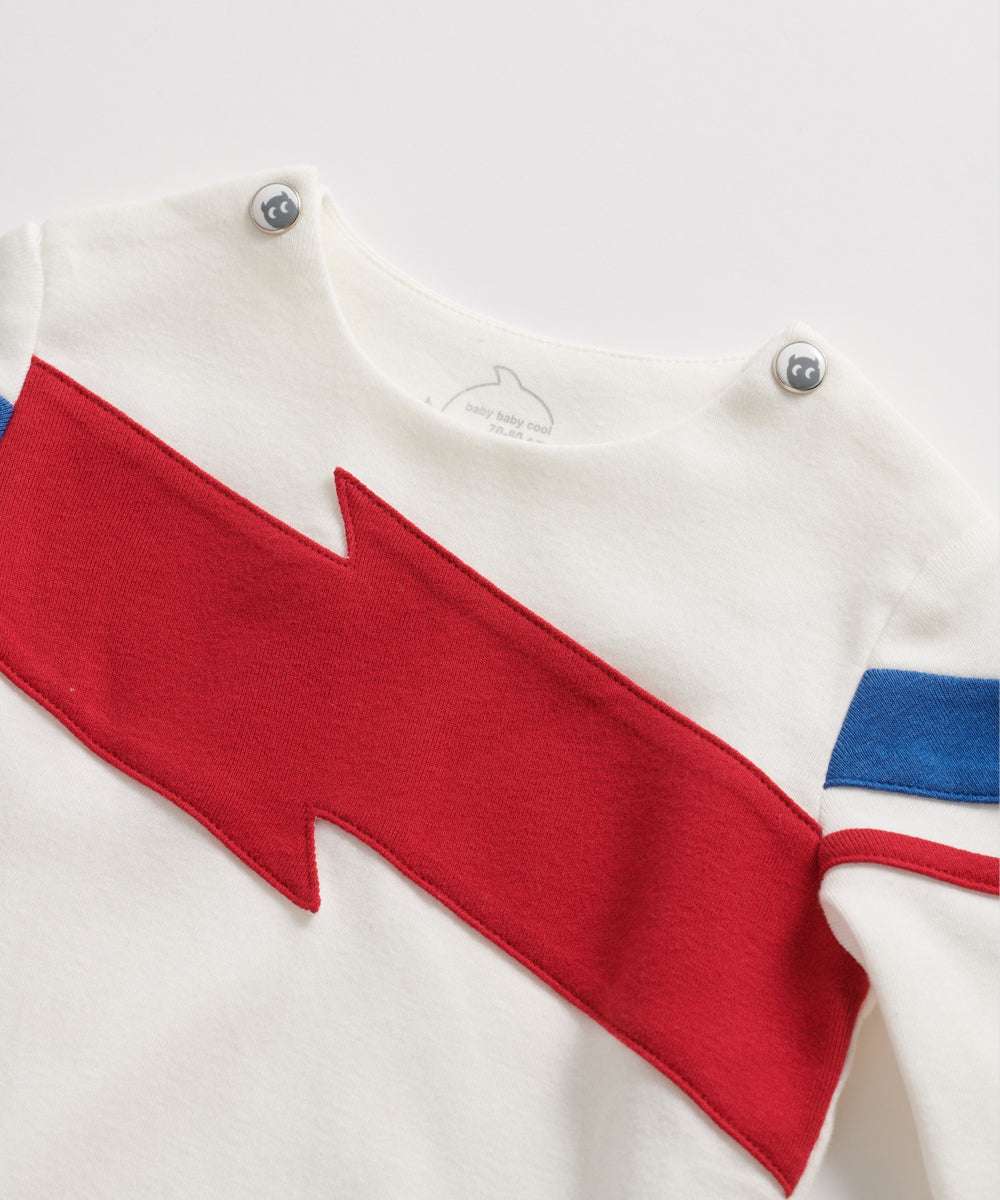 Main | Toddler David Bowie Lightning Panel Bodysuit | Paneled | 100% organic cotton