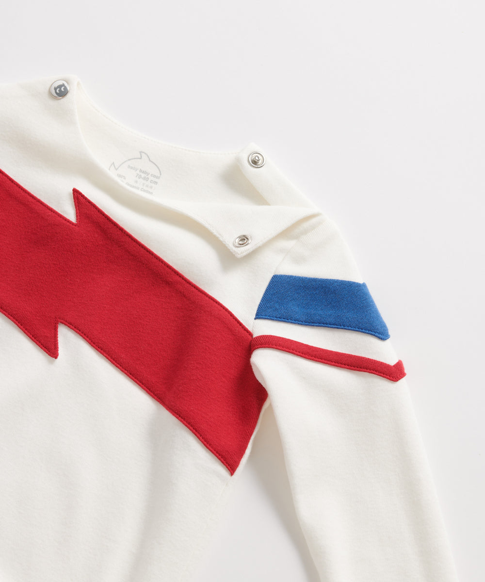 Main | Toddler David Bowie Lightning Panel Bodysuit | Paneled | 100% organic cotton