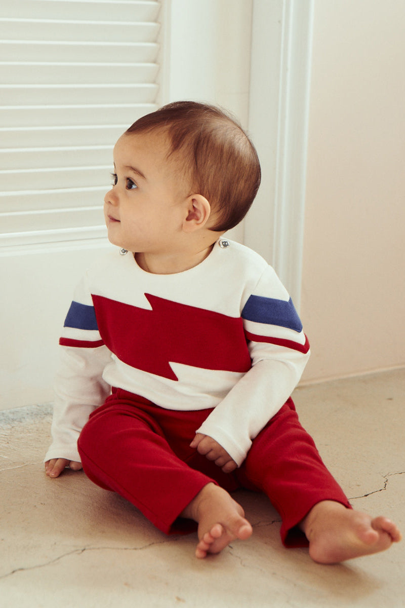 Main | Toddler David Bowie Lightning Panel Bodysuit | Paneled | 100% organic cotton
