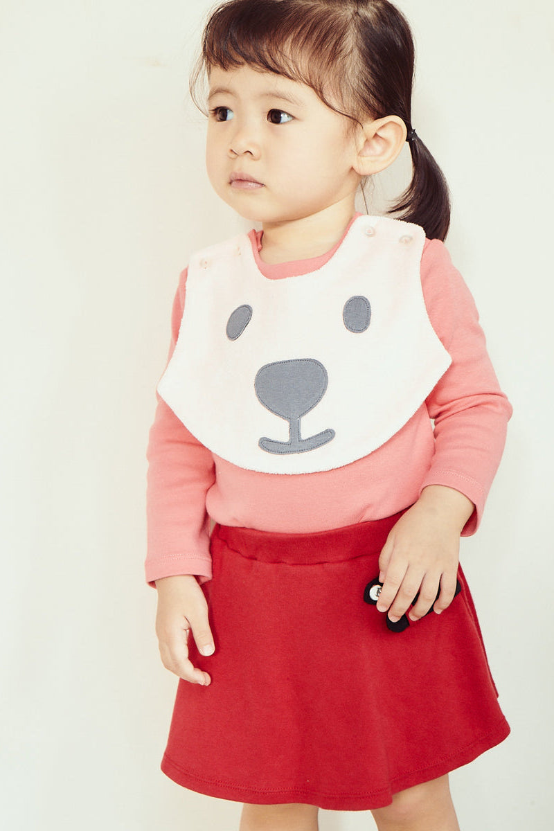 Main | Happy Face Series for Toddlers: Bear Baby Bib | Animal Face | 100% Organic Cotton