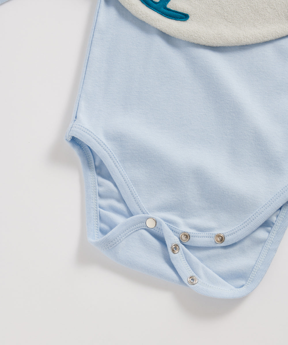 Main | Happy Face Series for Toddlers: Bear Baby Bib | Animal Face | 100% Organic Cotton