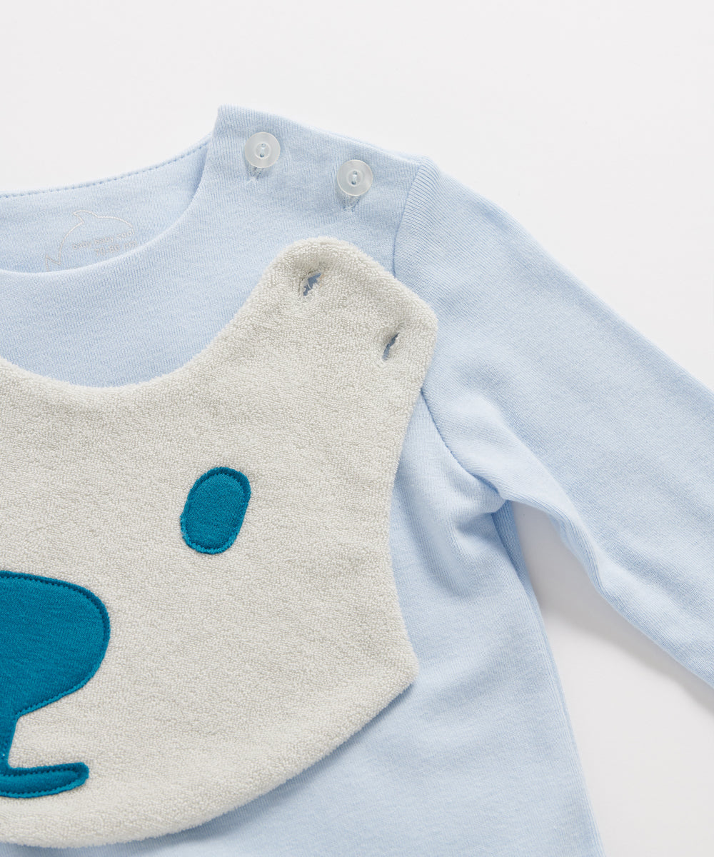 Main | Happy Face Series for Toddlers: Bear Baby Bib | Animal Face | 100% Organic Cotton