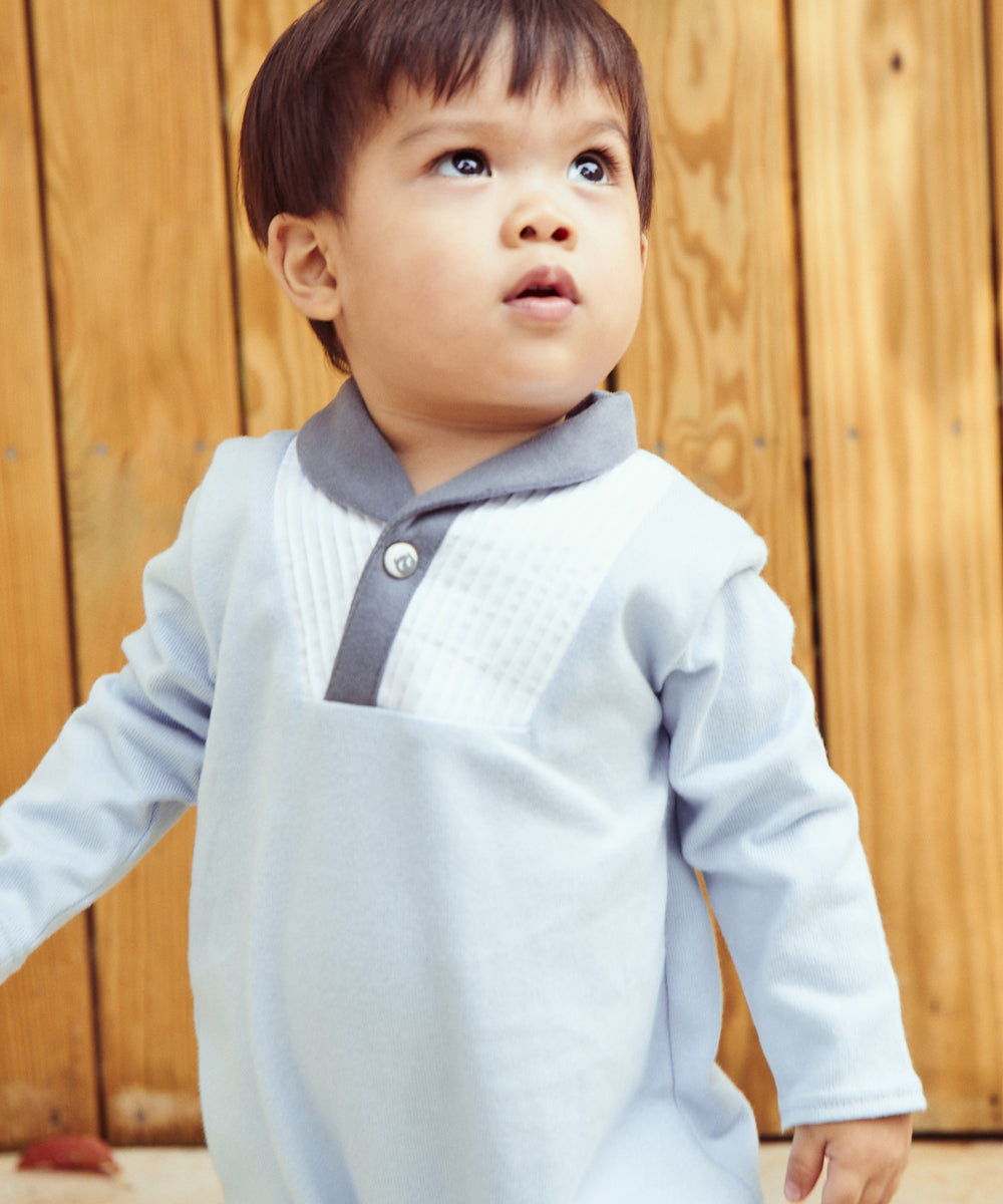 Main | Newborn/Toddler Knight Legend Microfleece Bunny Romper | Paneled | 100% organic cotton
