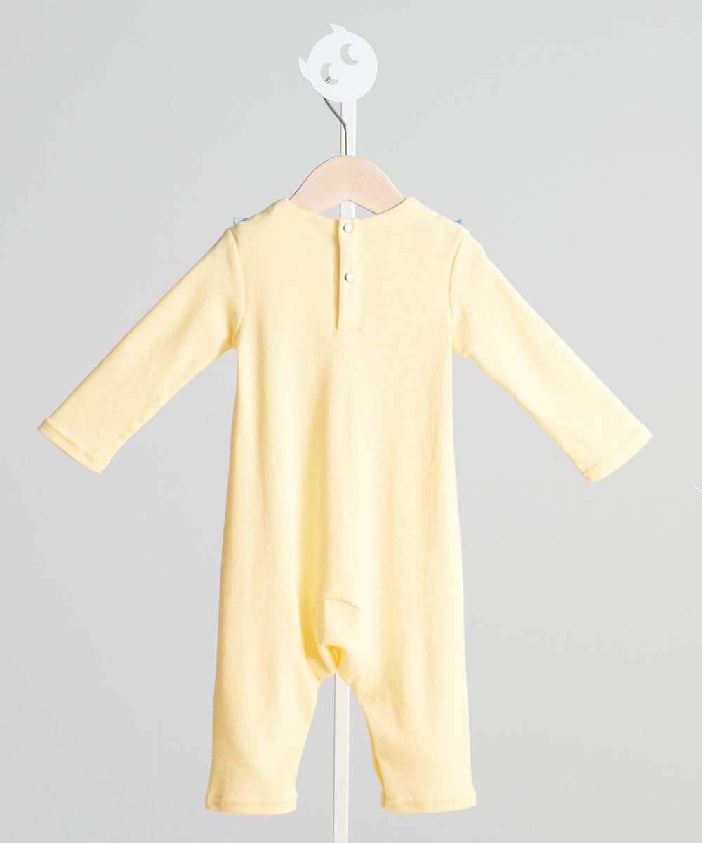 Main | Newborn/Toddler Tress Denim Bunny Bodysuit | Paneled | 100% organic cotton