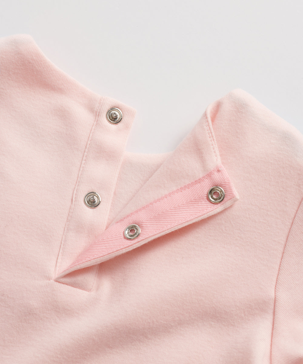 Main | Newborn/Toddler Tress Denim Bunny Bodysuit | Paneled | 100% organic cotton