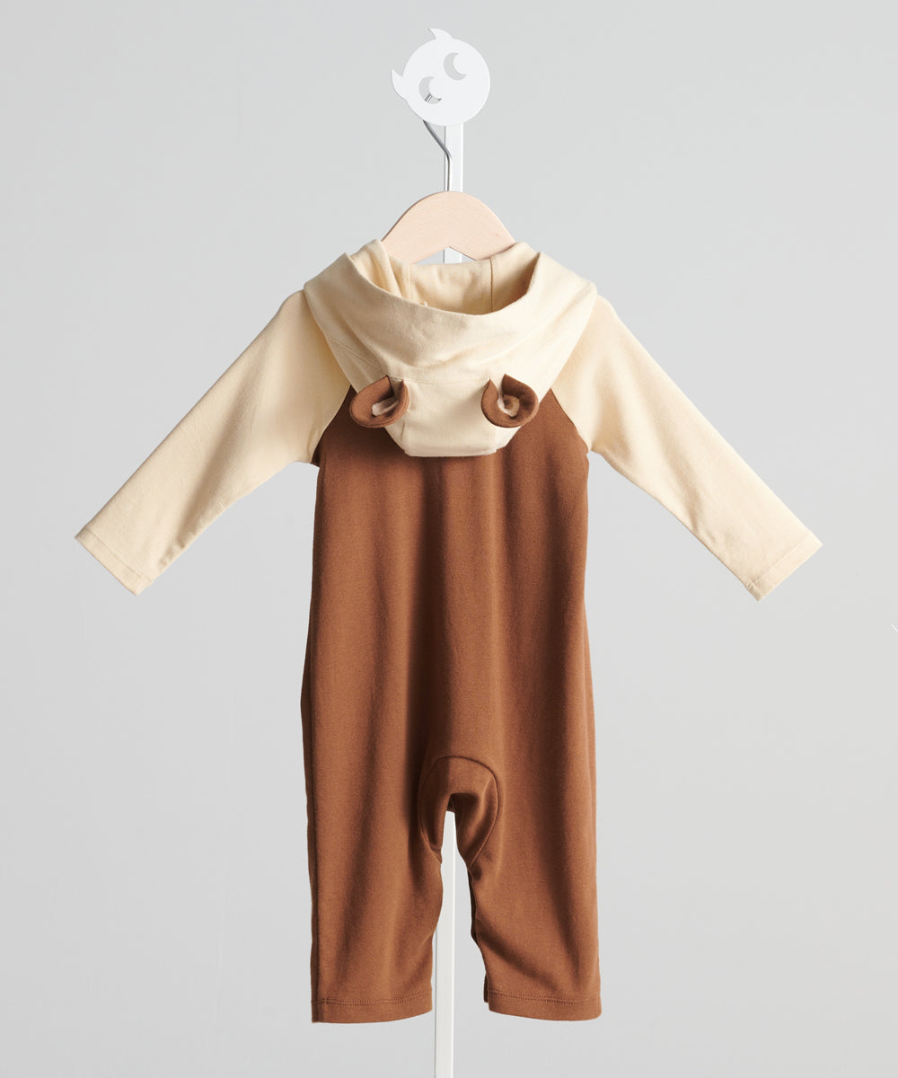 Main | Newborn/Toddler Baby Bear Furry Bunny Bodysuit | Paneled | 100% organic cotton
