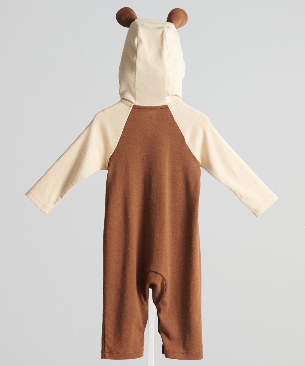 Main | Newborn/Toddler Baby Bear Furry Bunny Bodysuit | Paneled | 100% organic cotton