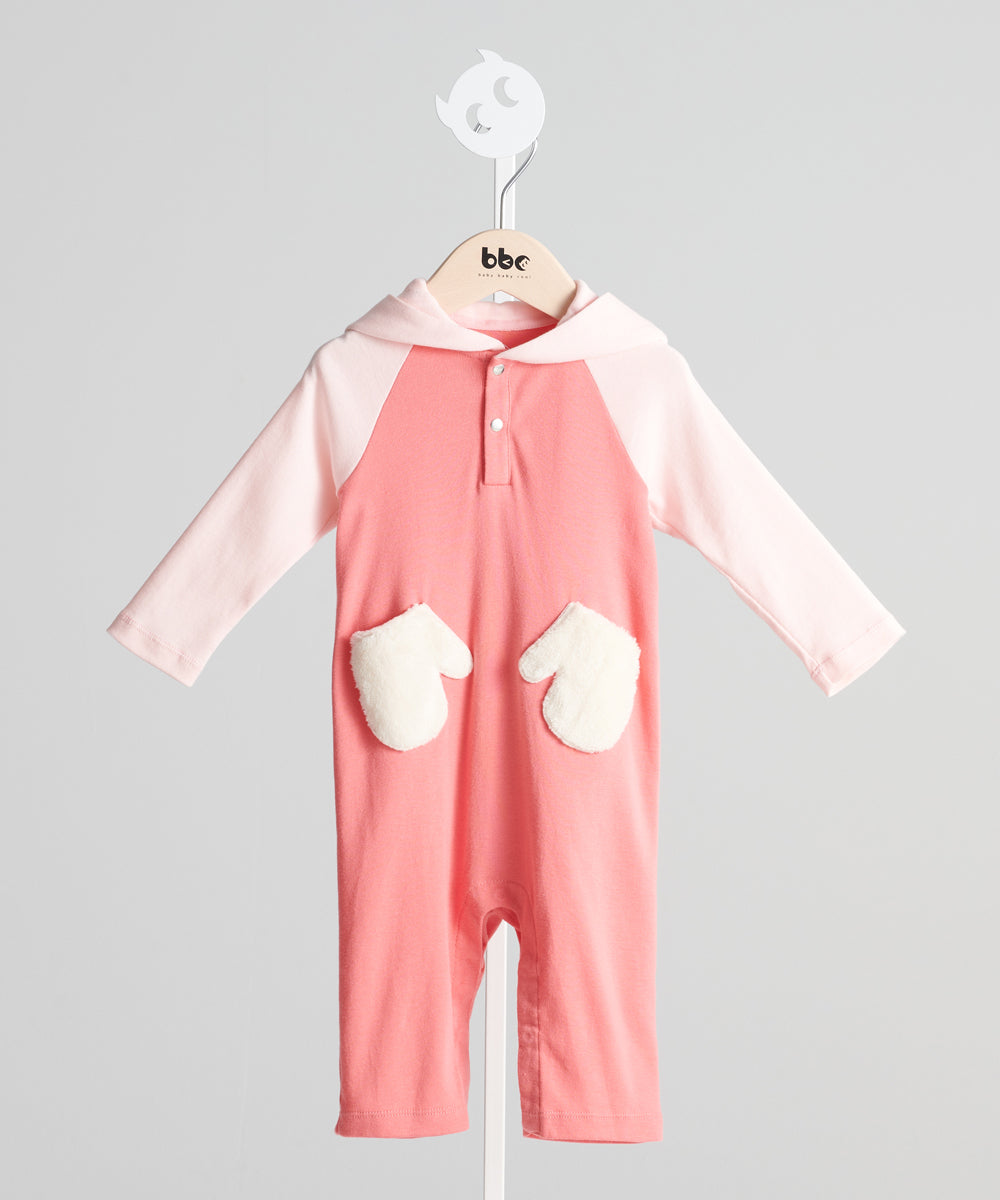 Main | Newborn/Toddler Baby Bear Furry Bunny Bodysuit | Paneled | 100% organic cotton