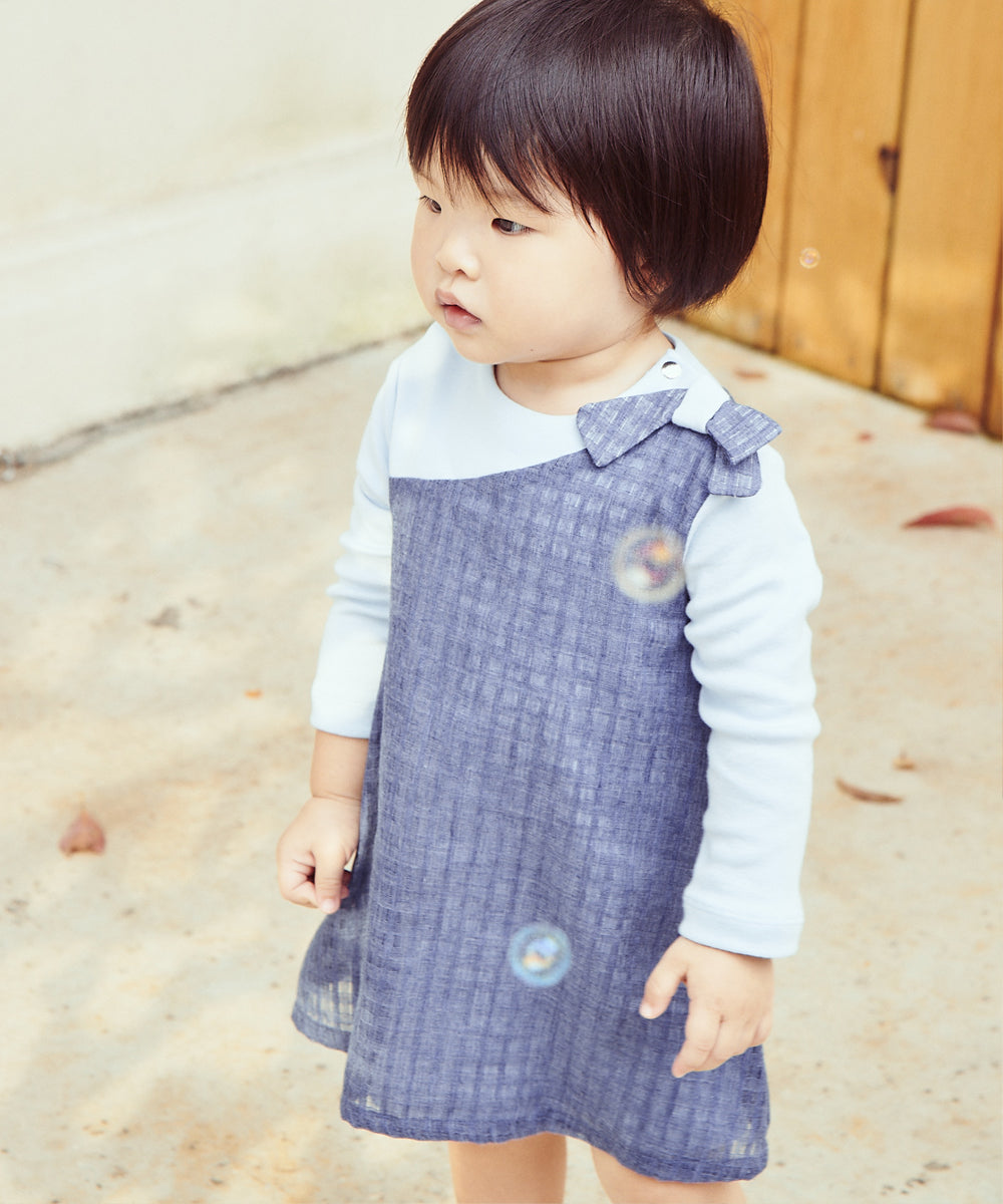 Main | Toddler Alice in Wonderland Jumpsuit | Paneled | 100% organic cotton