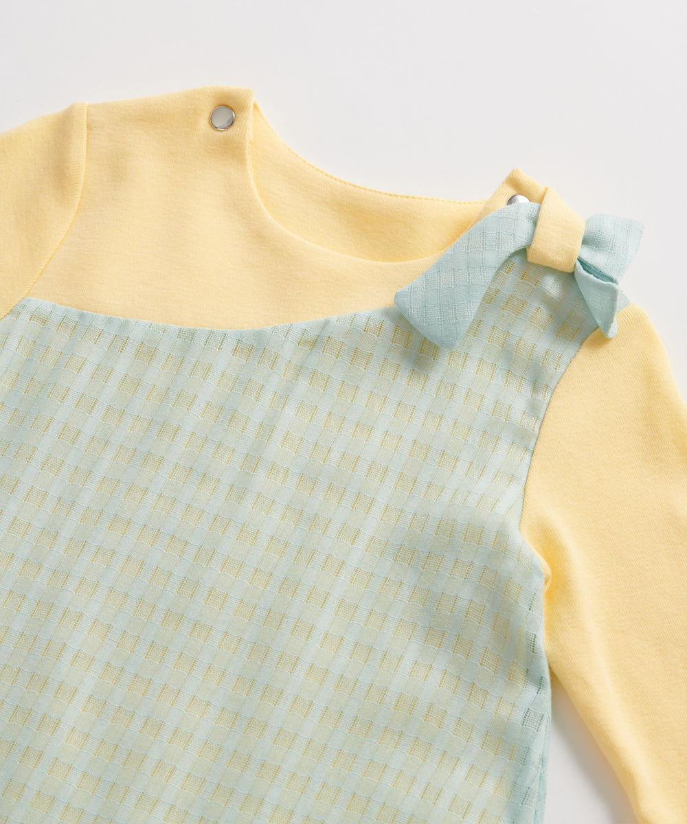 Main | Toddler Alice in Wonderland Jumpsuit | Paneled | 100% organic cotton