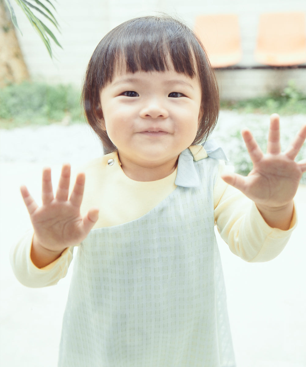 Main | Toddler Alice in Wonderland Jumpsuit | Paneled | 100% organic cotton