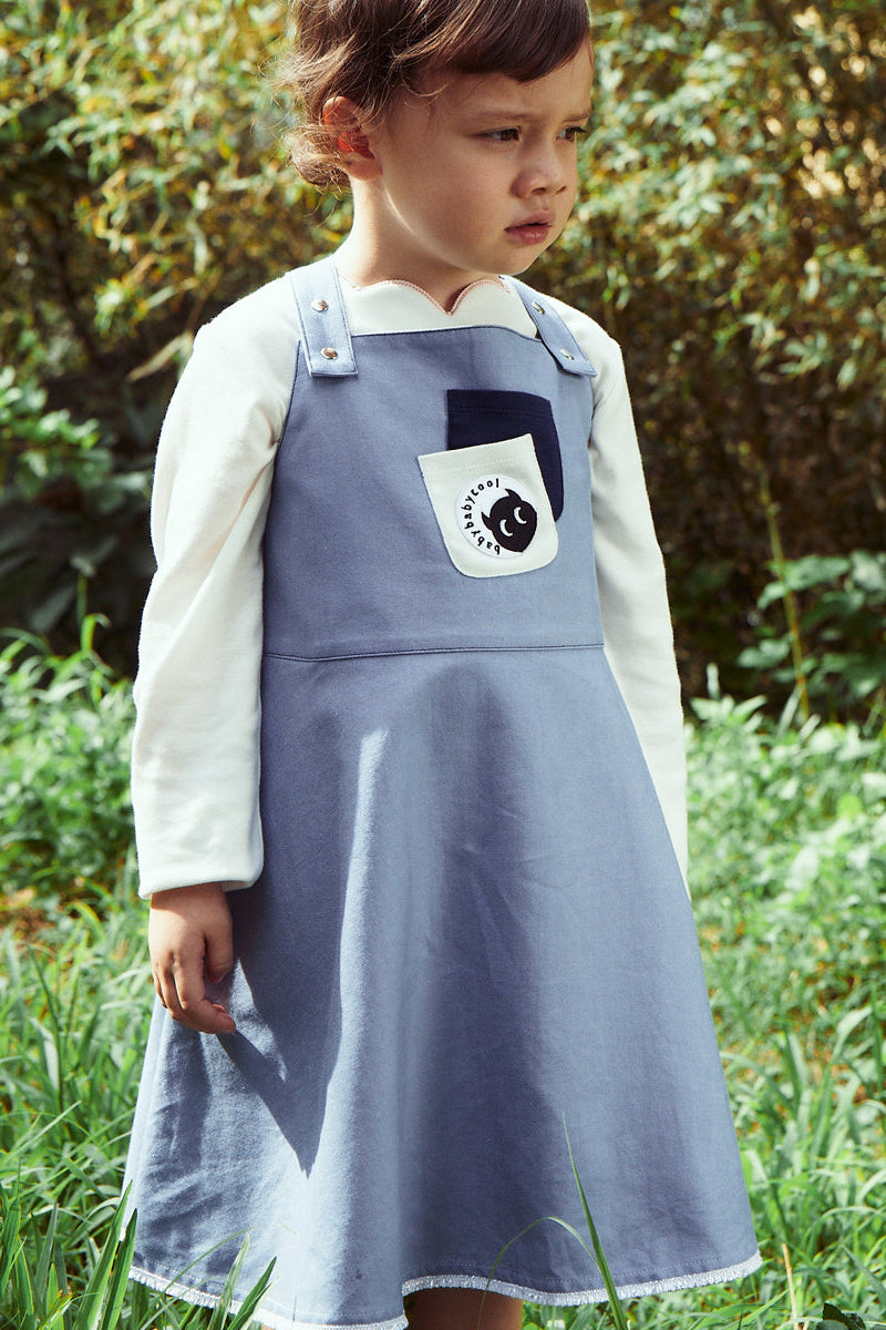 Main | Girls bbc classic denim slip dress | patchwork | 100% organic cotton